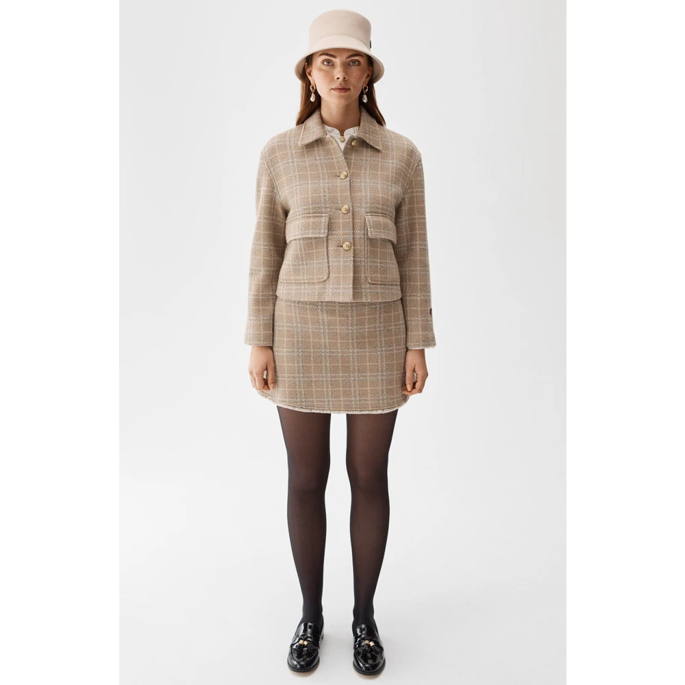 Busnel Becky Jas Toffee Check Beige Dames