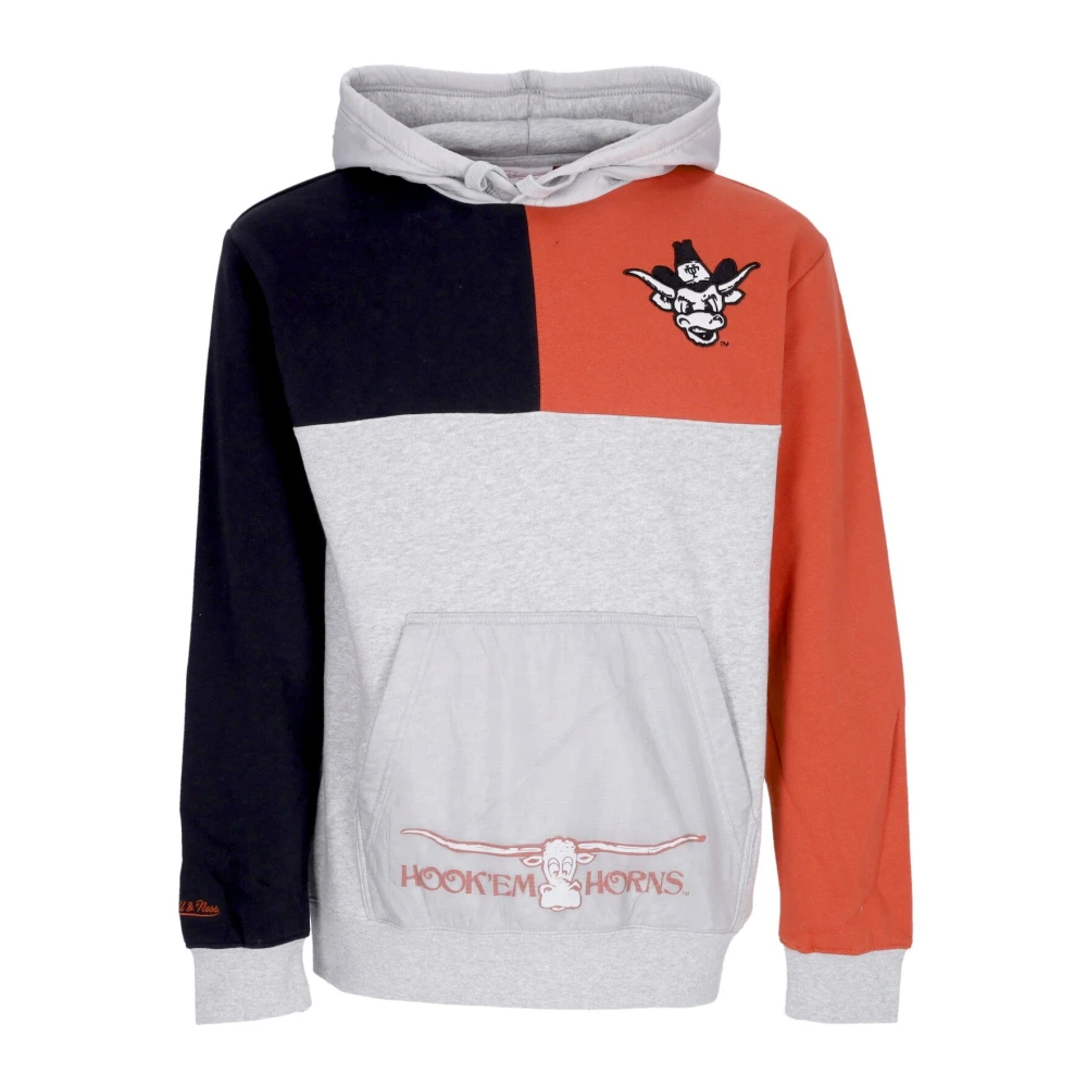 Mitchell & Ness Texas Longhorns Fleece Hoodie Grijs Oranje Multicolor Heren