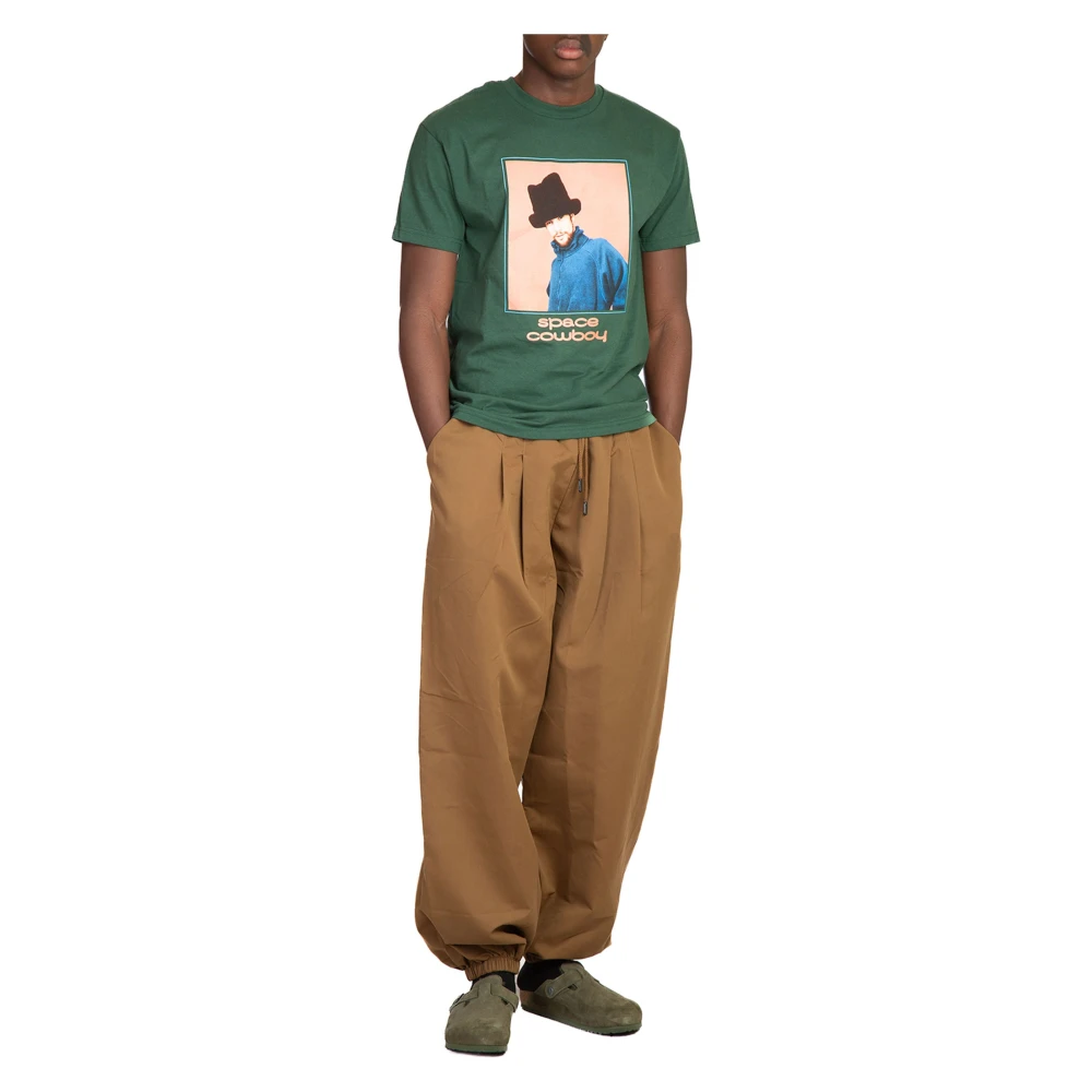 Pleasures Groene Space Cowboy T-shirt Green Heren