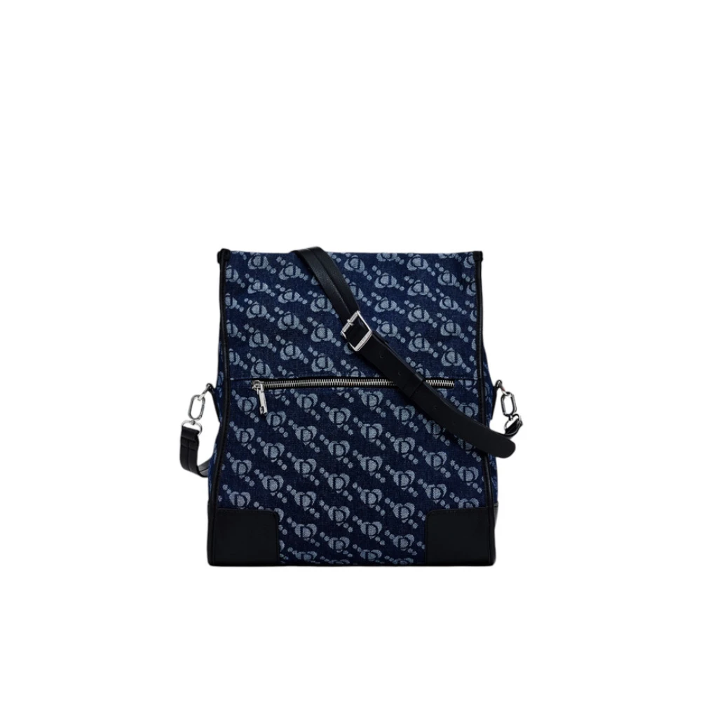 Desigual Dames Schoudertas Synthetisch Leer Blue Dames