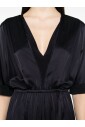 blue-v-neck-dress-with-elastic-waistband