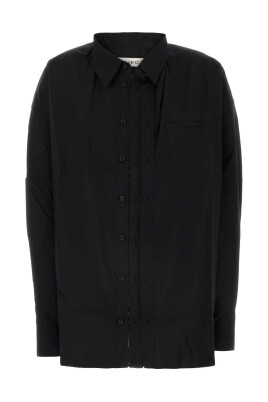 oversize-black-poplin-shirt