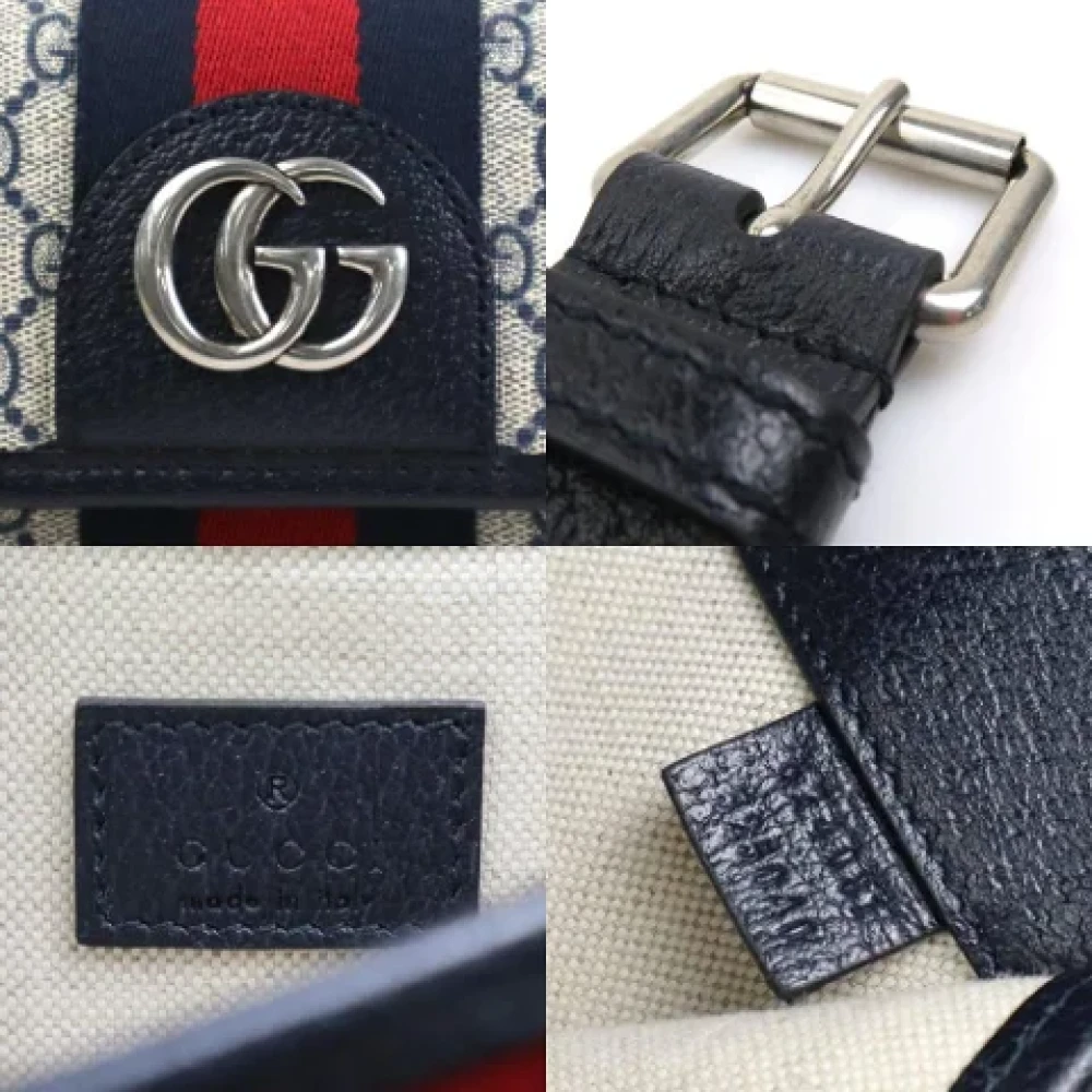 Gucci Vintage Pre-owned Fabric gucci-bags Blue Dames