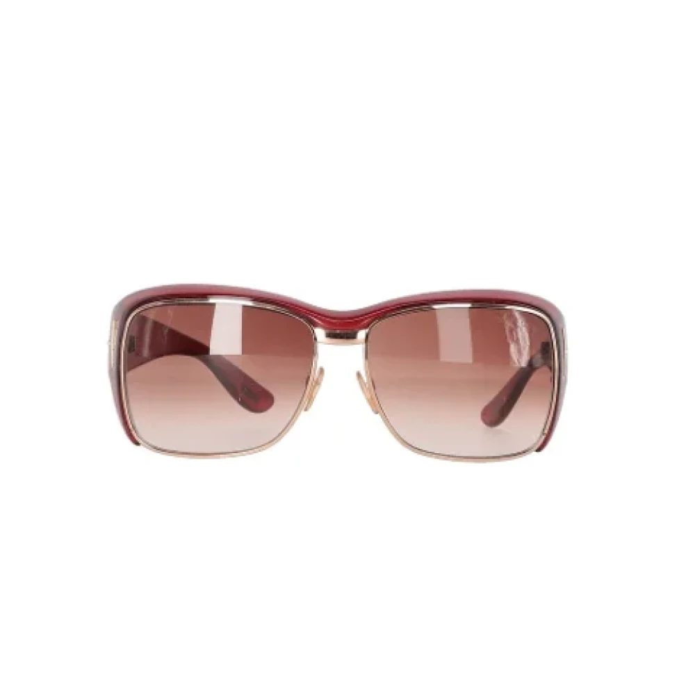Tom Ford Pre-owned Acetate sunglasses Red Dames