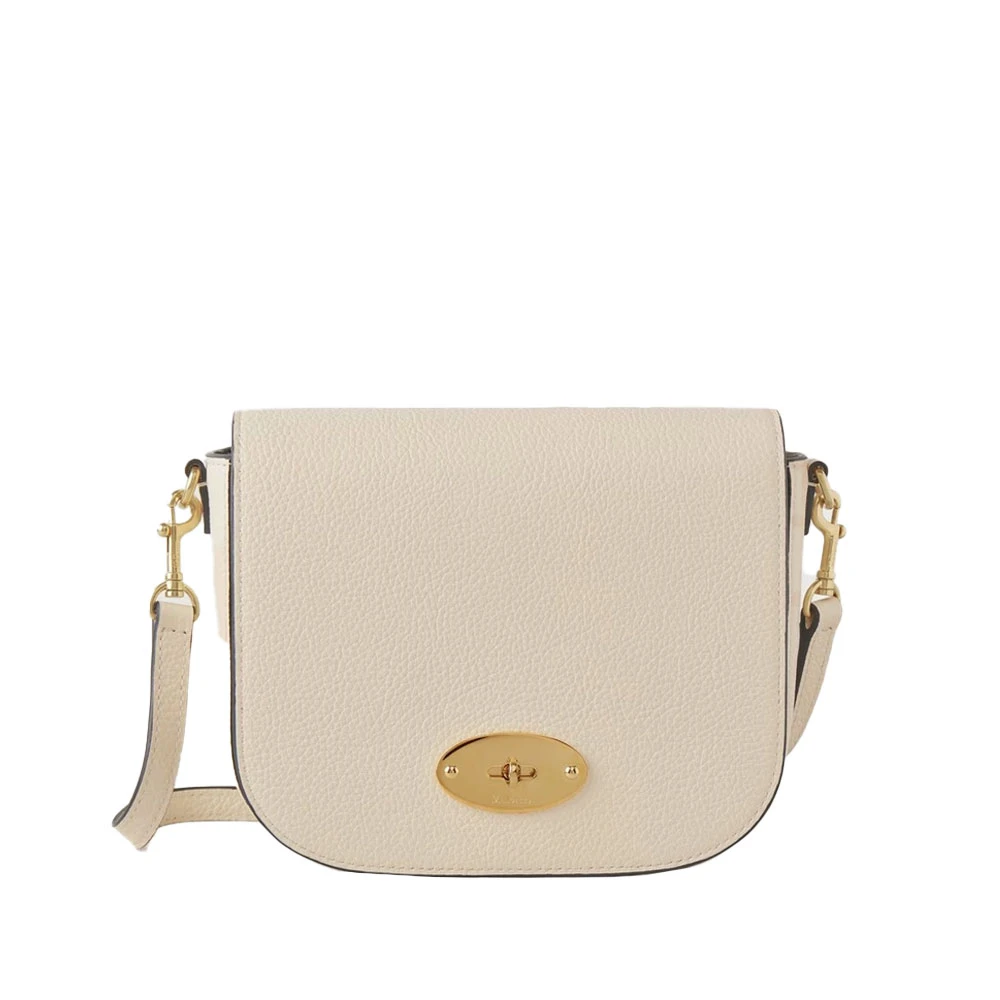 Mulberry Darley Satchel Eggshell Läder Crossbody Väska Beige, Dam