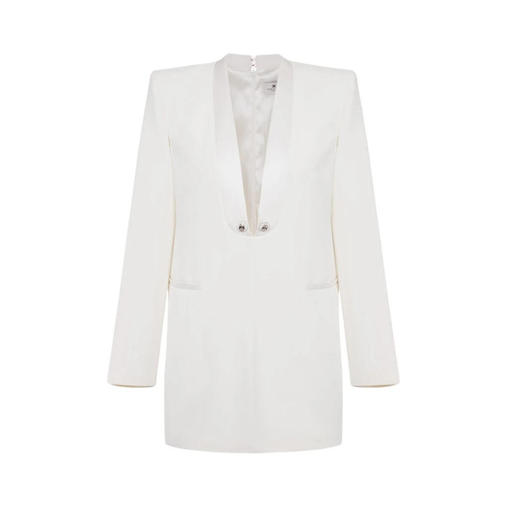 Elisabetta Franchi Elegante Jurk voor Speciale Gelegenheden White Dames