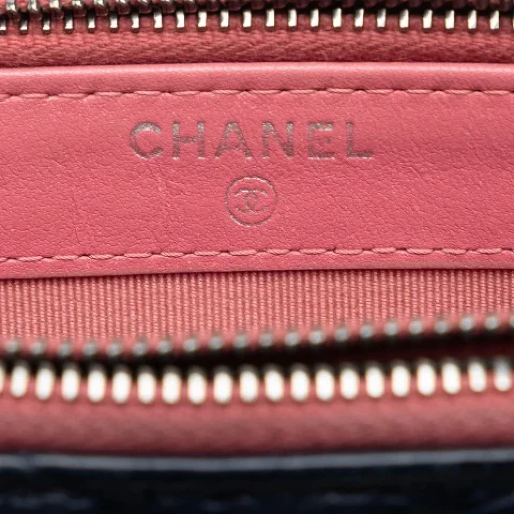 Chanel Vintage Pre-owned Leather shoulder-bags Blue Dames