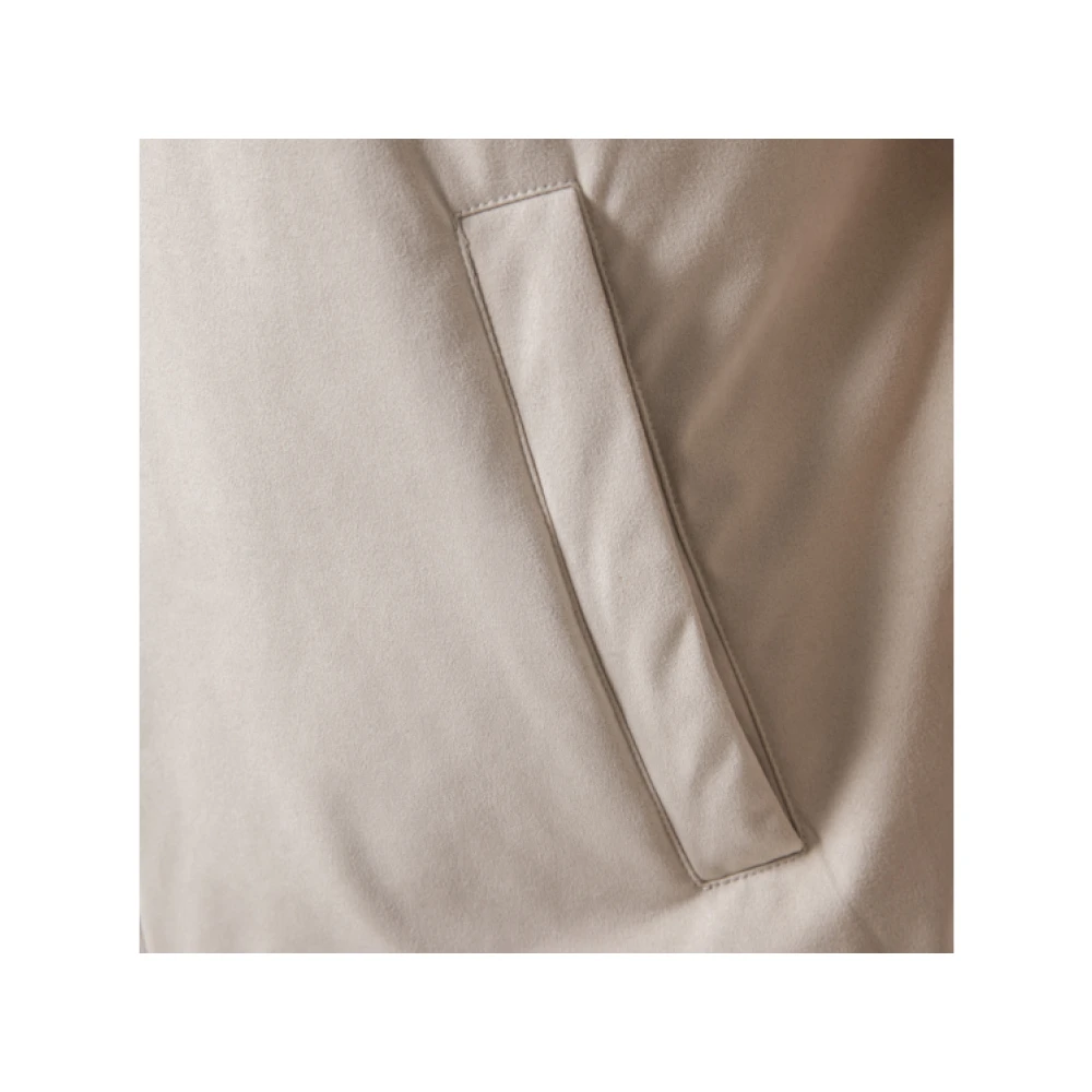 Herno Mouwloze capuchontrui met capuchon Beige Heren