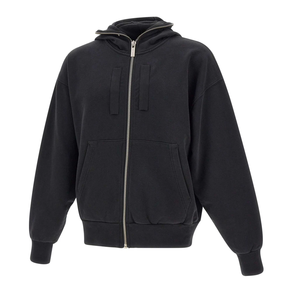 44 Label Group Ritsritshoodie met capuchon Black Heren