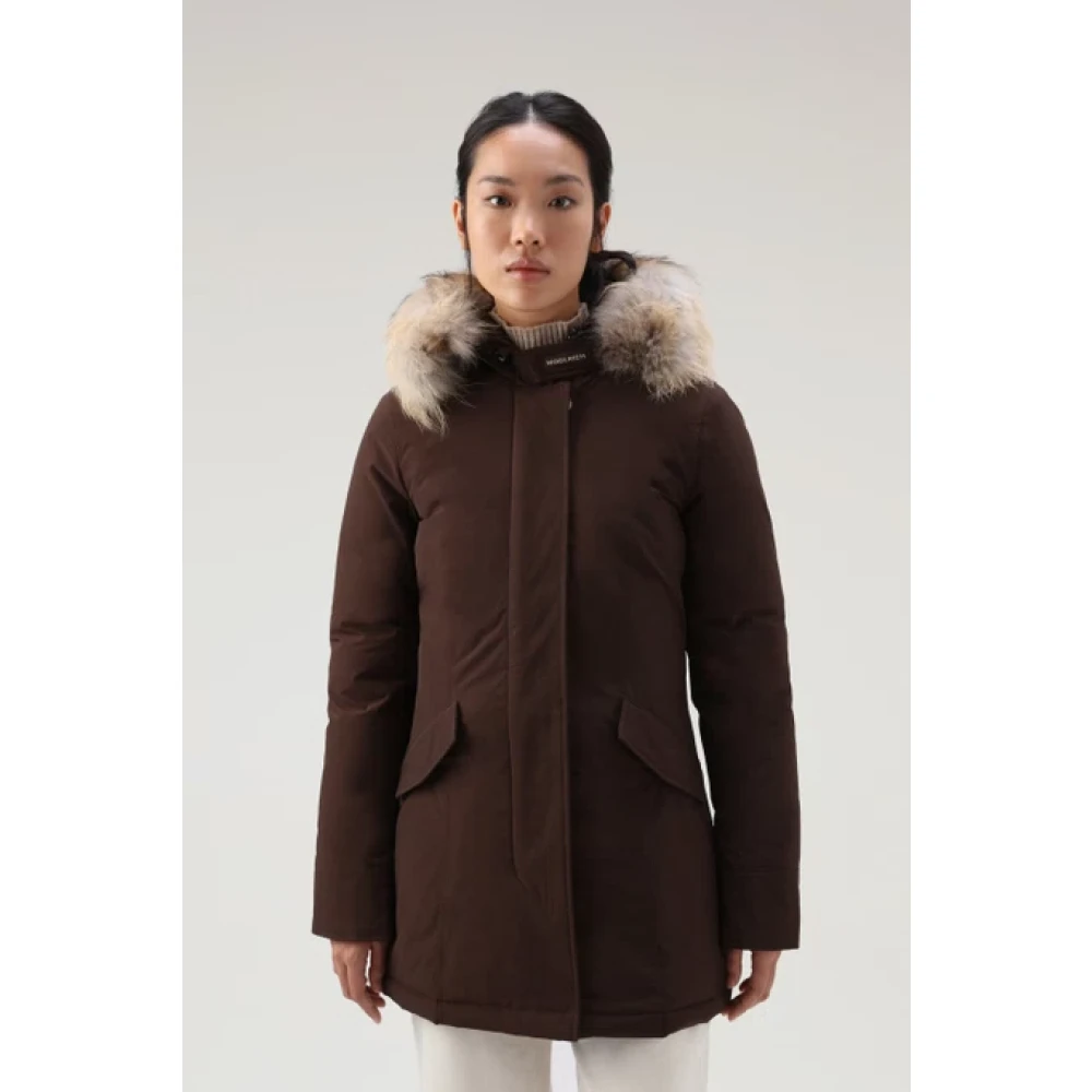 Woolrich Luxury Arctic Parka Bruin Brown Dames