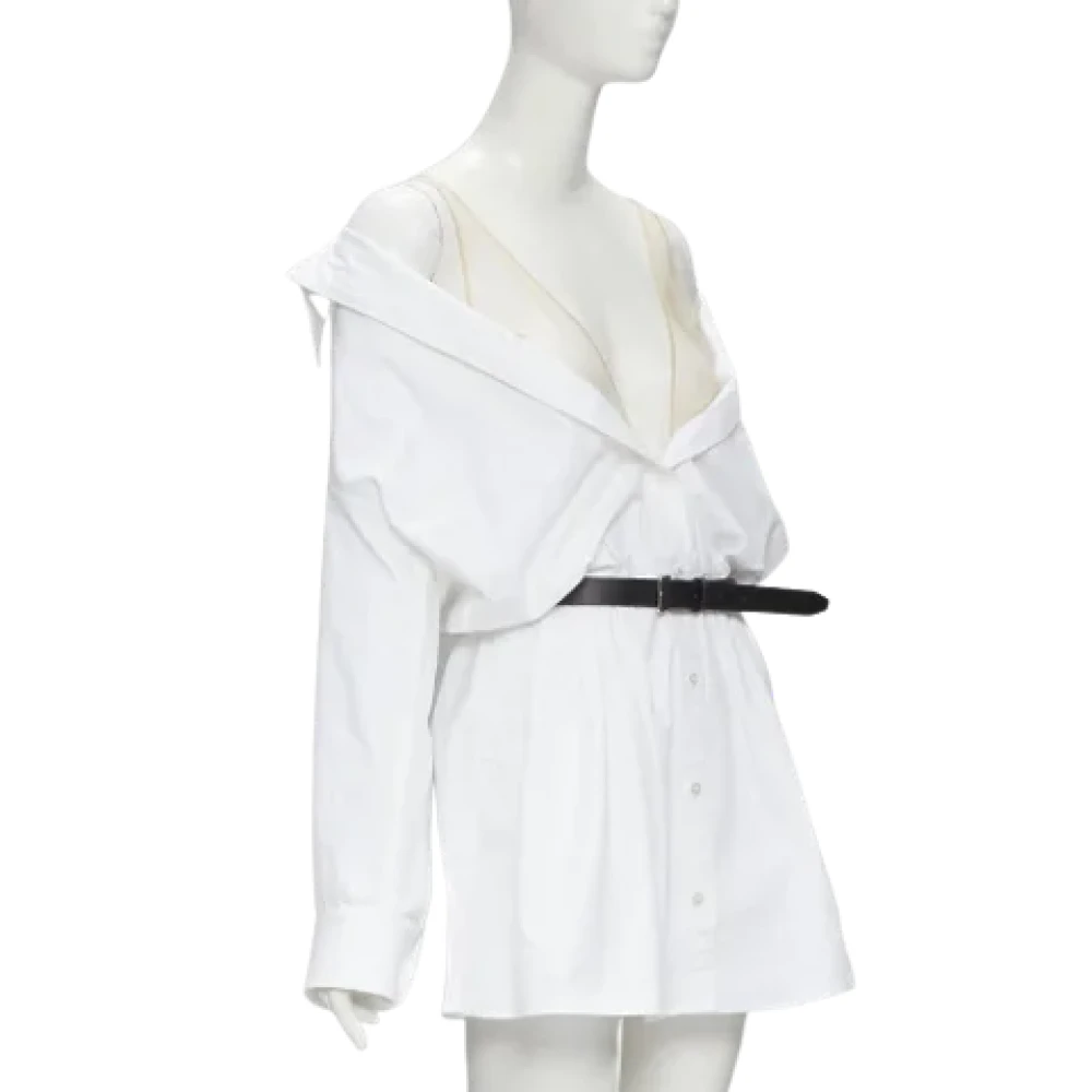 Alexander Wang Pre-owned Cotton dresses White Dames