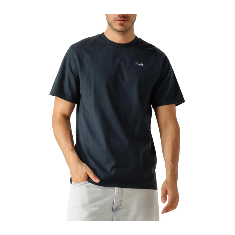 FORÉT Forét Heren Polo's & T-shirts Ocean T-shirt Donkerblauw