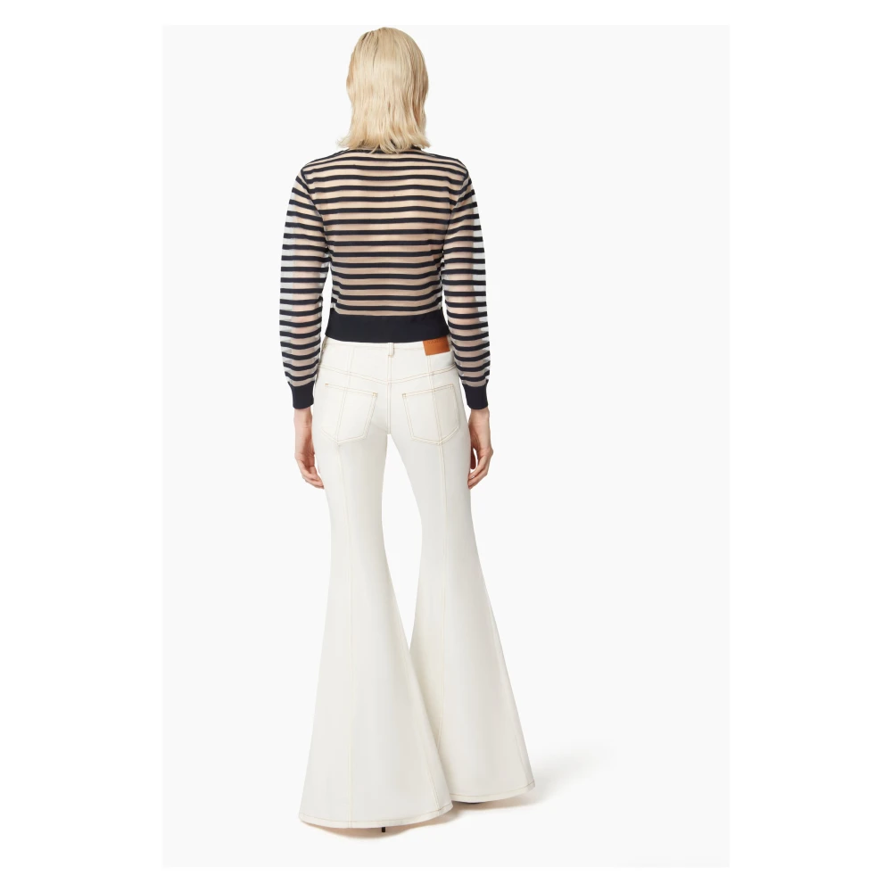 Nina Ricci Transparant Gestreept Blue Dames