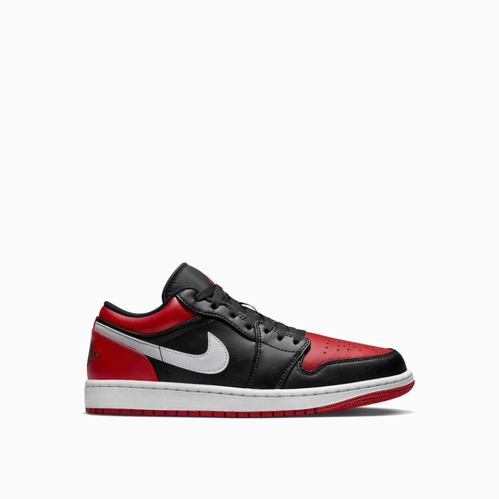 Nike Jordan 1 Low Läder Sneakers Black, Dam