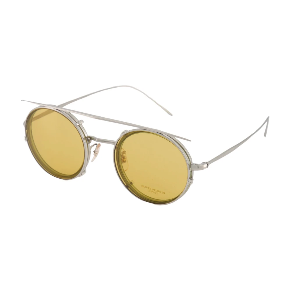 Oliver Peoples Borstad krom Clip-On solglasögon Gray, Unisex