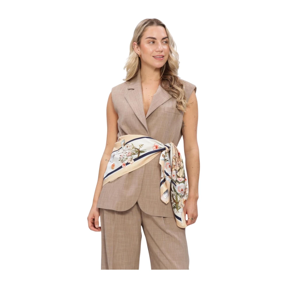 Liu Jo Vrouw Multicolor Jassen Dames, Veelkleurig, Xs, Leer, Gilet Ts Navetta
