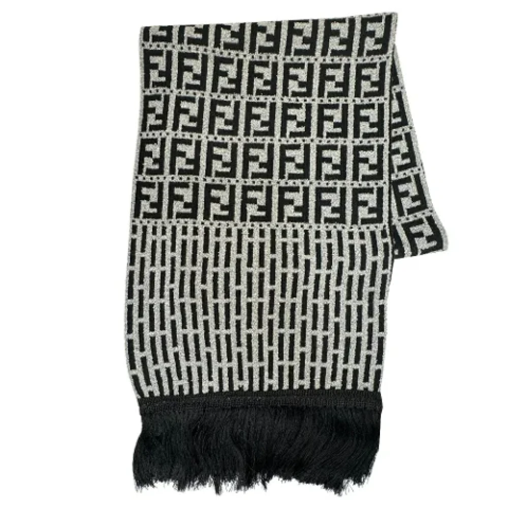 Fendi Vintage Pre-owned Wool scarves Multicolor Dames