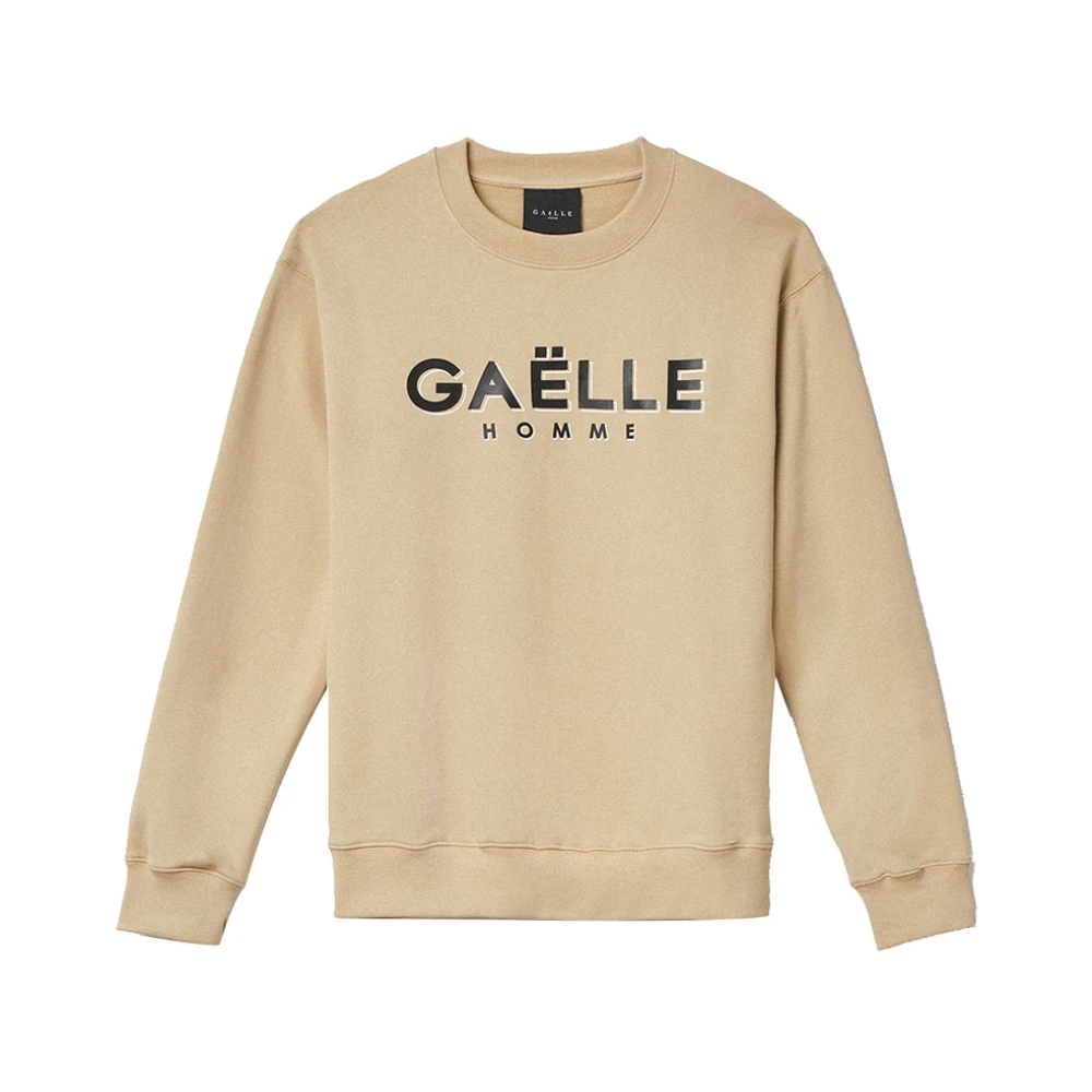 Gaëlle Paris Elegant Beige Sweater Beige Heren