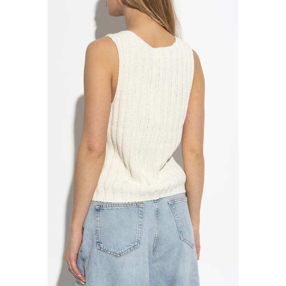 Samsøe Vest Salou Beige Dames