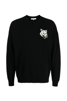 Fox Head Intarsia Logo Tröja