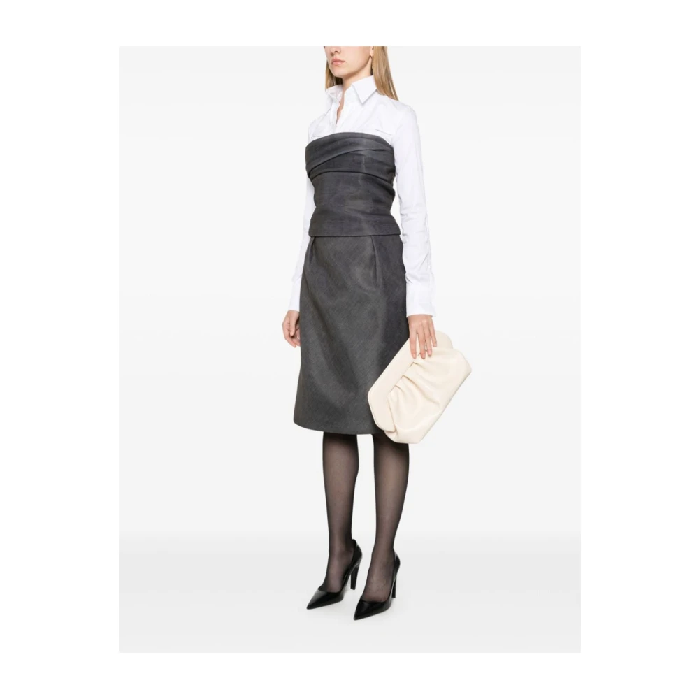 THEMOIRè Vegan clutch tas met magnetische sluiting Beige Dames