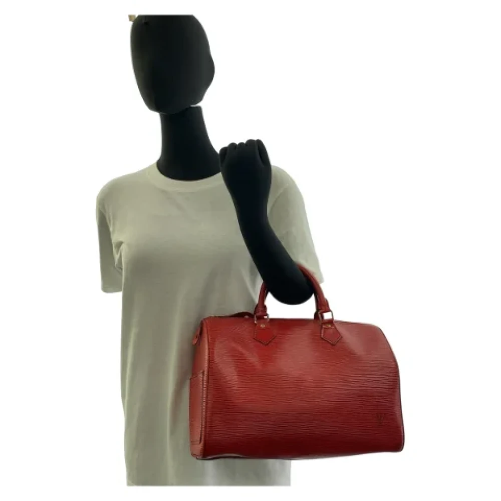 Louis Vuitton Vintage Pre-owned Leather handbags Red Dames