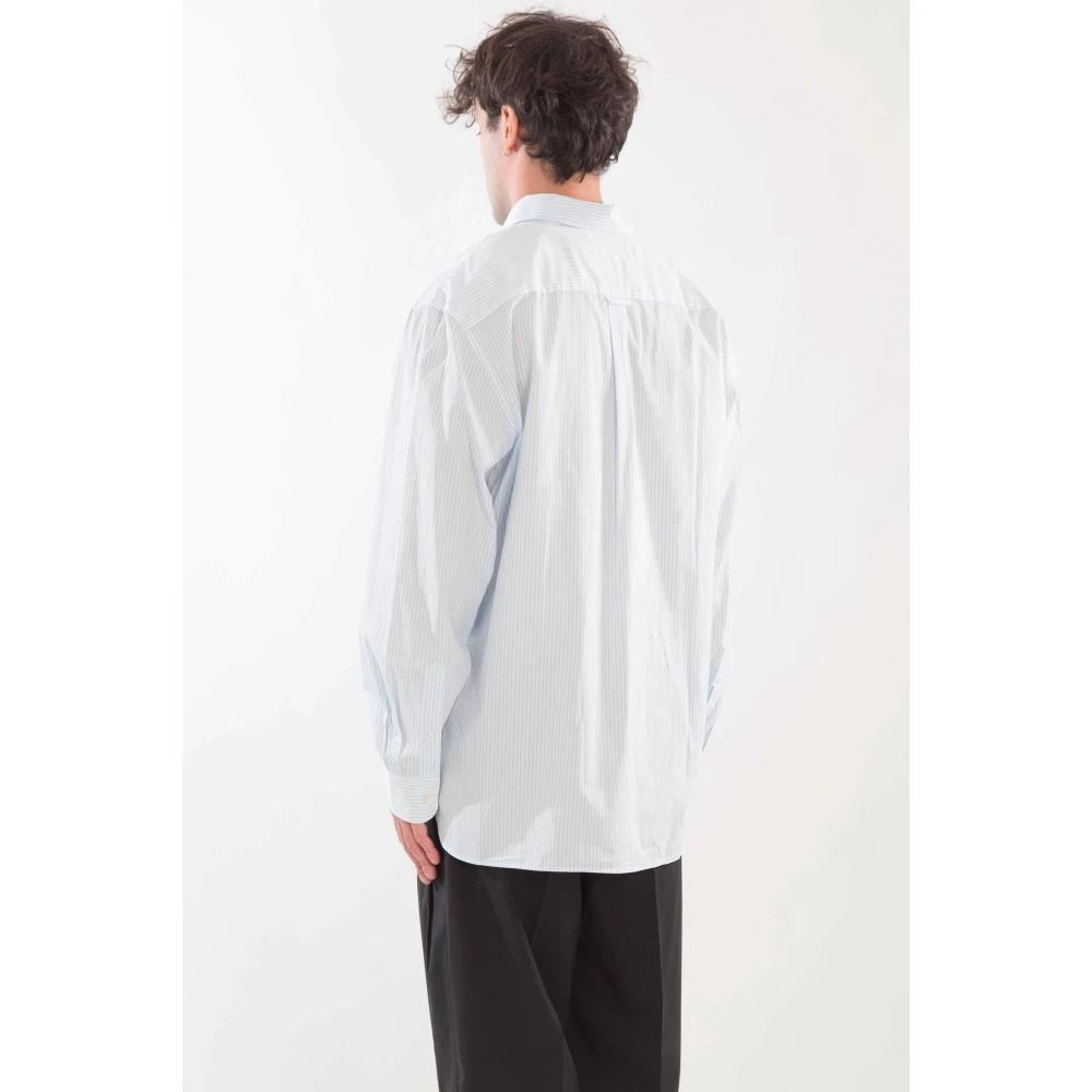 Lacoste Gestreept Croc Badge Shirt Gray Heren