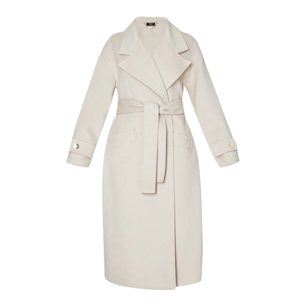 Liu Jo Gebelde wollen blend damesjas Beige Dames