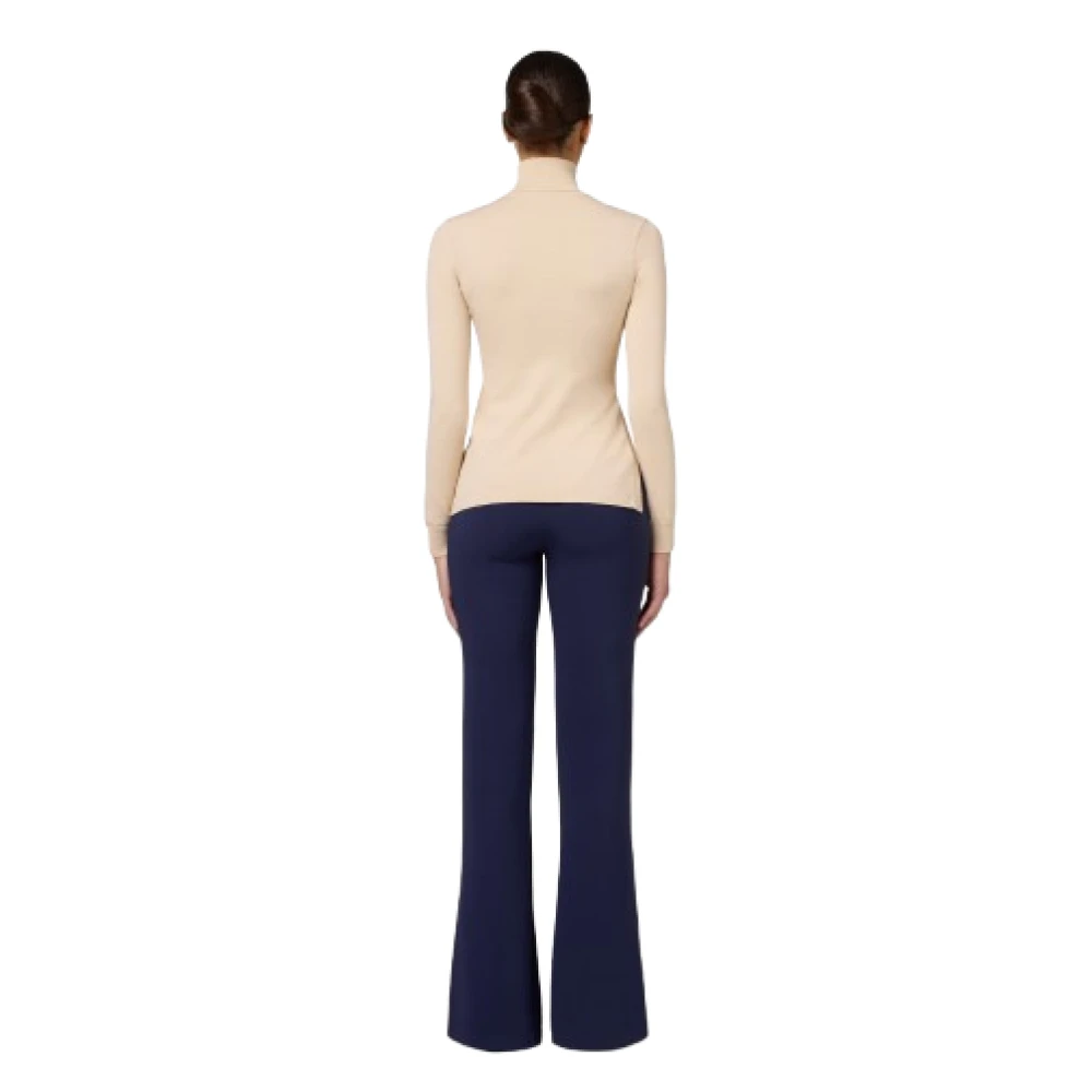 Elisabetta Franchi Ivoor Coltrui met Gouden Knopen Beige Dames