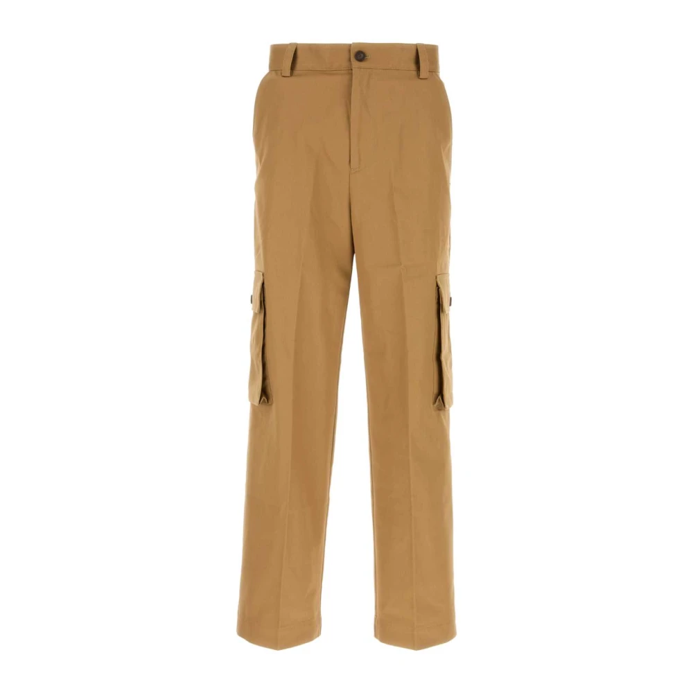 Maison Kitsuné Brown Cargo Trousers - Male - Straight Trousers - W38 - Trousers