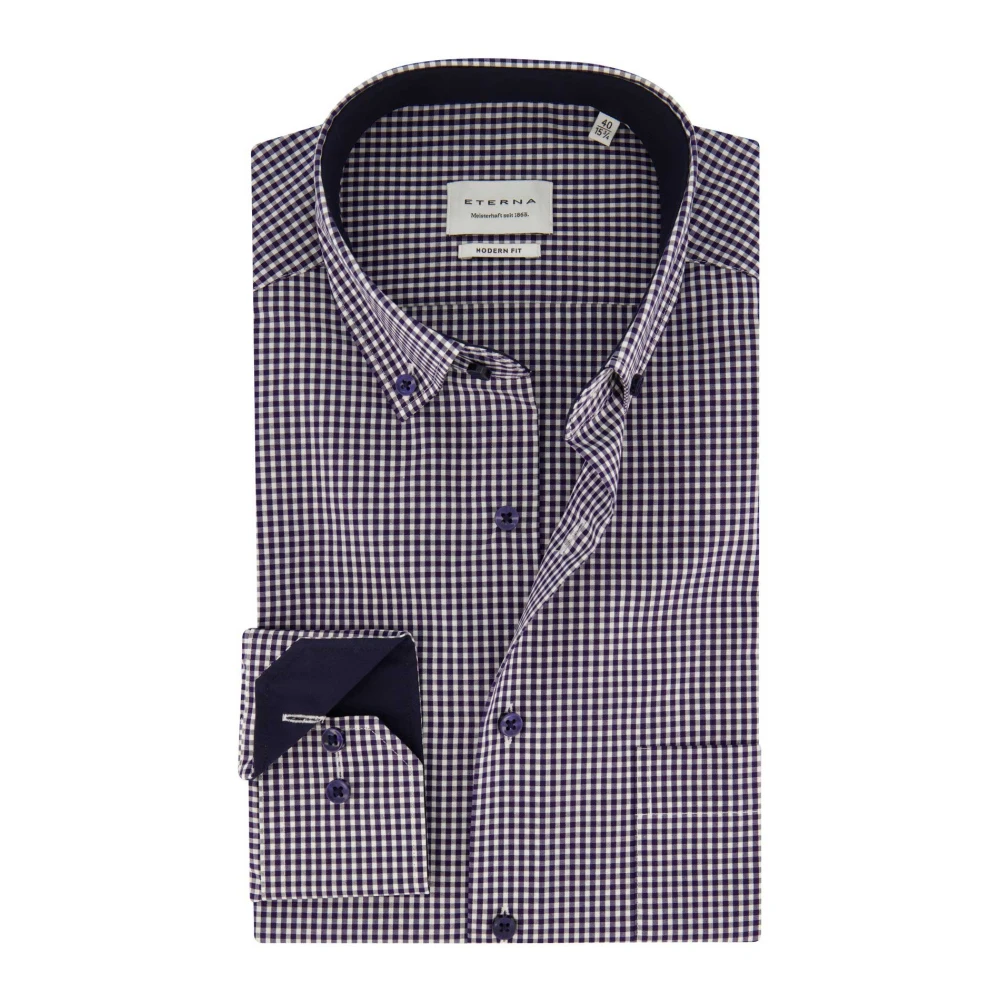 Eterna Business Overhemd Jurk Donkerblauw Blue Heren