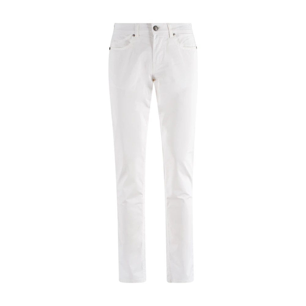 Re-Hash Witte Denim Slim Fit Jeans White Heren