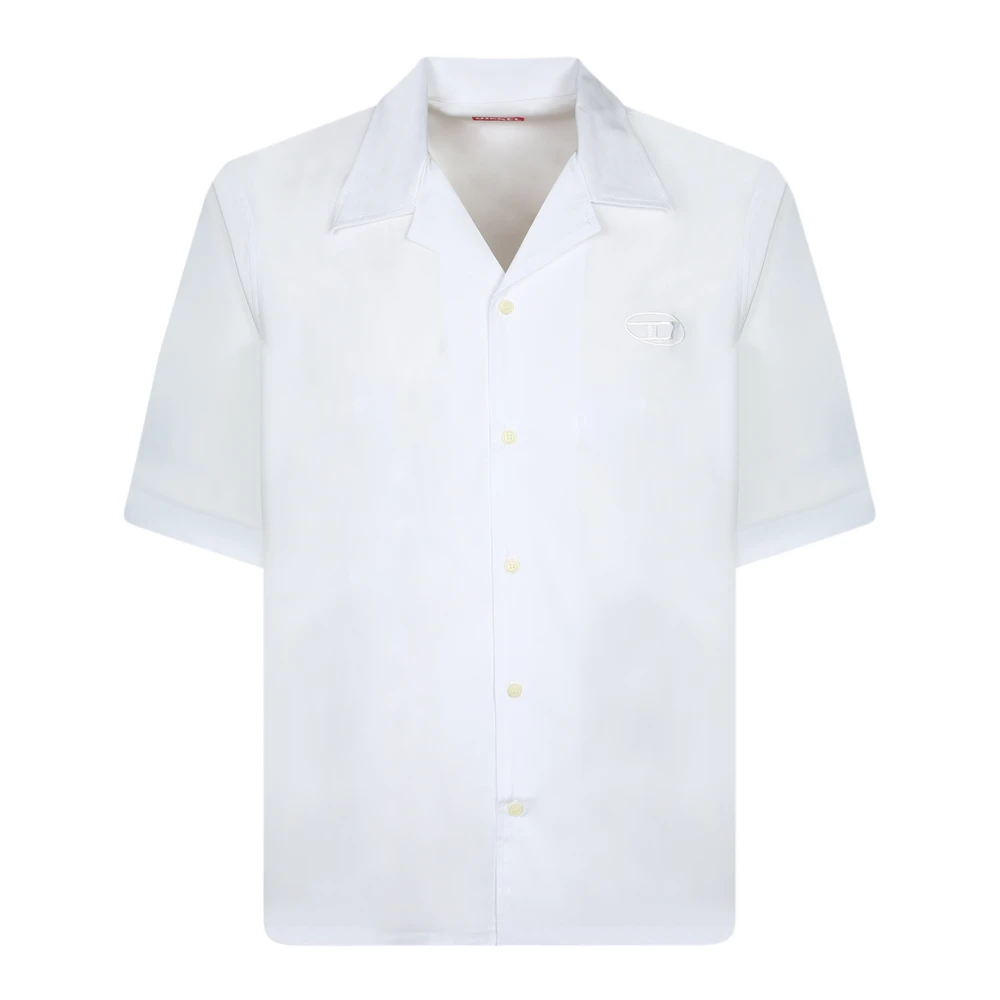 Diesel Mannelijk Wit Overhemden Heren, S, Katoen, S-Simply-Gsbh Shirt
