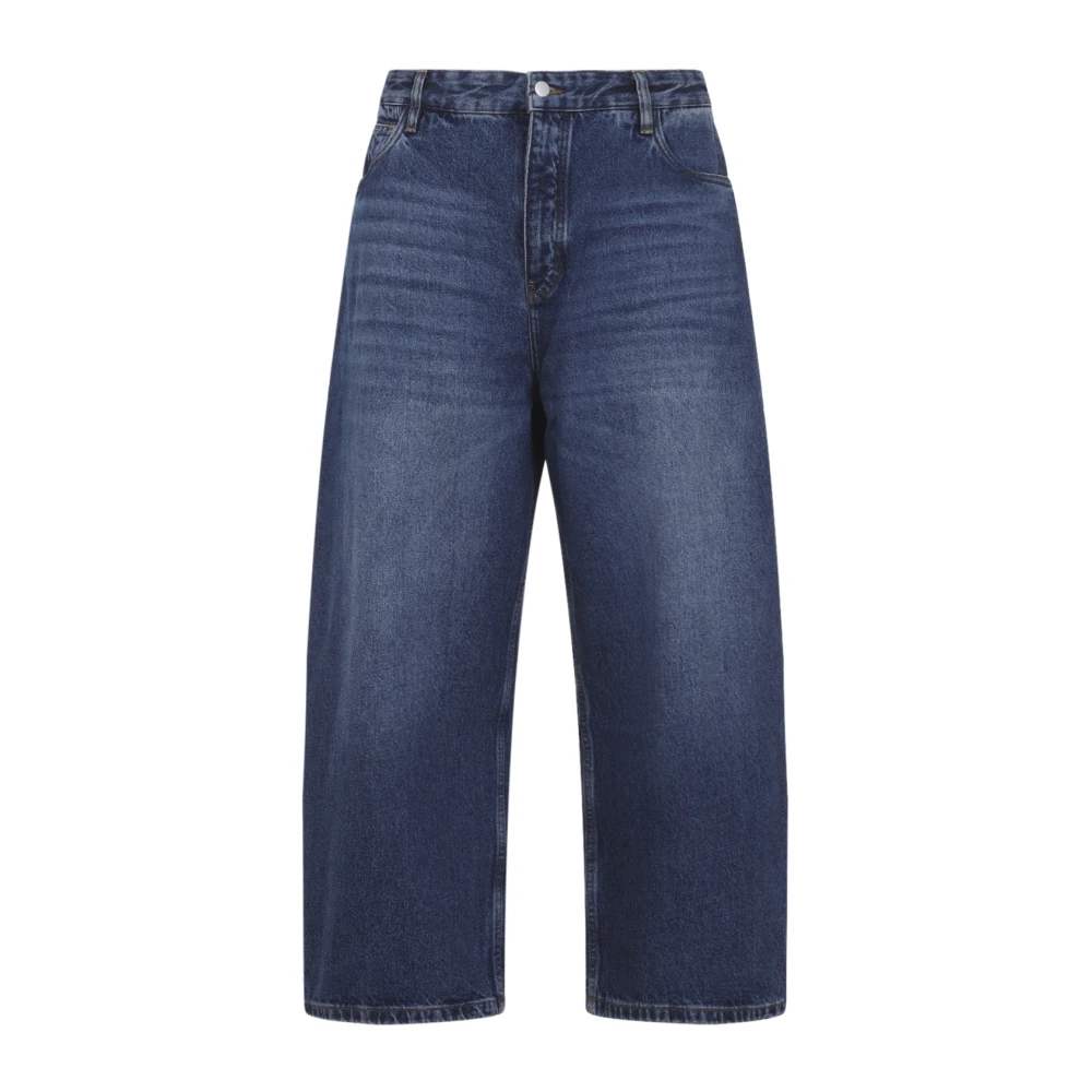Studio Nicholson Men's Blue Paolo Denim Pant - Loose Fit Jeans - L - Jeans