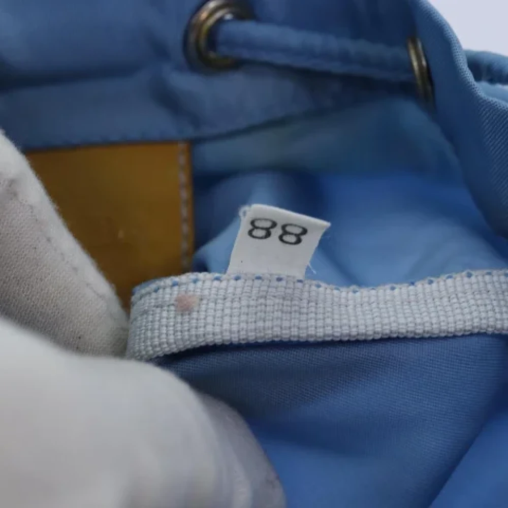 Prada Vintage Pre-owned Nylon pouches Blue Dames