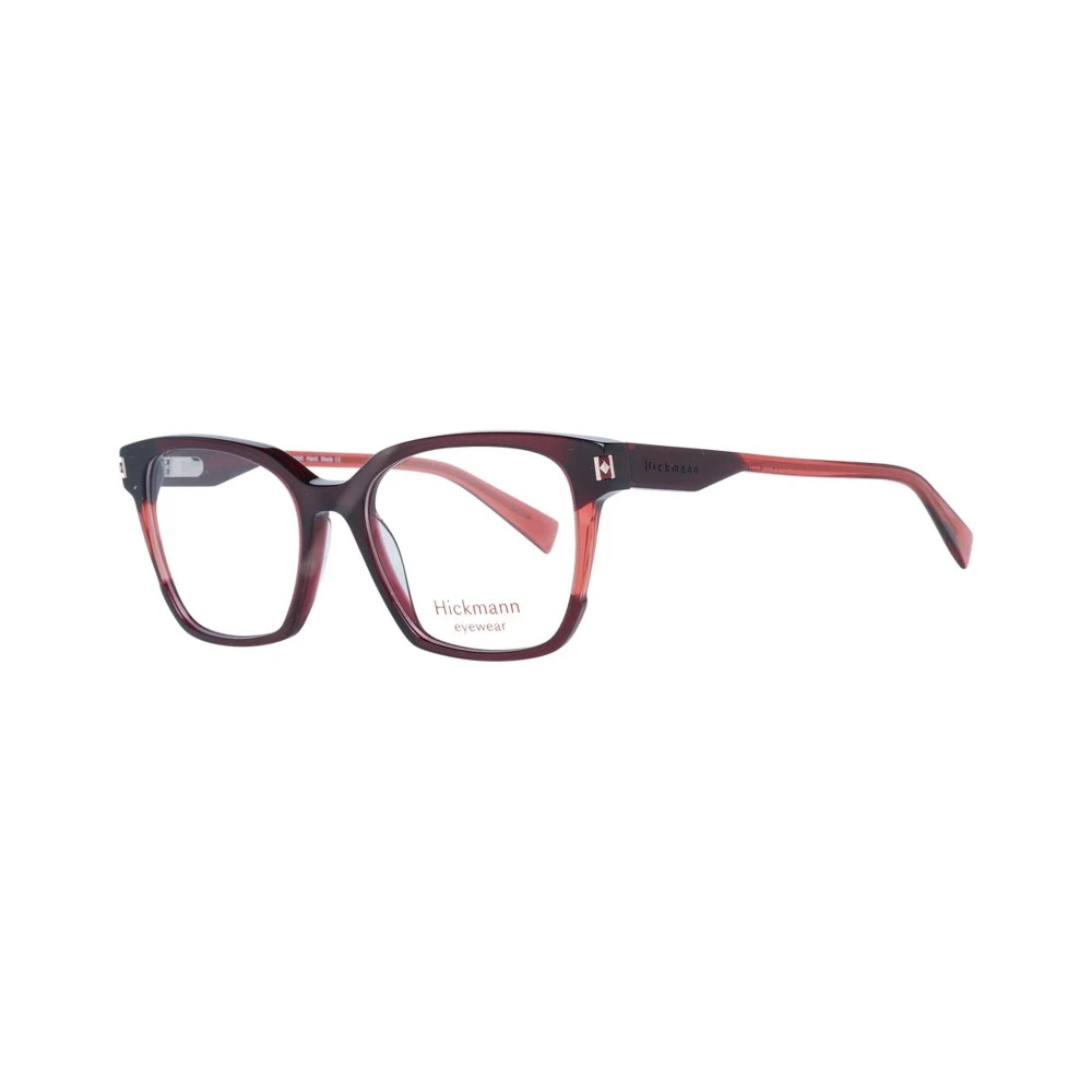 Ana Hickmann Bordeauxrode Rechthoekige Optische Monturen met Acetaat Red Dames
