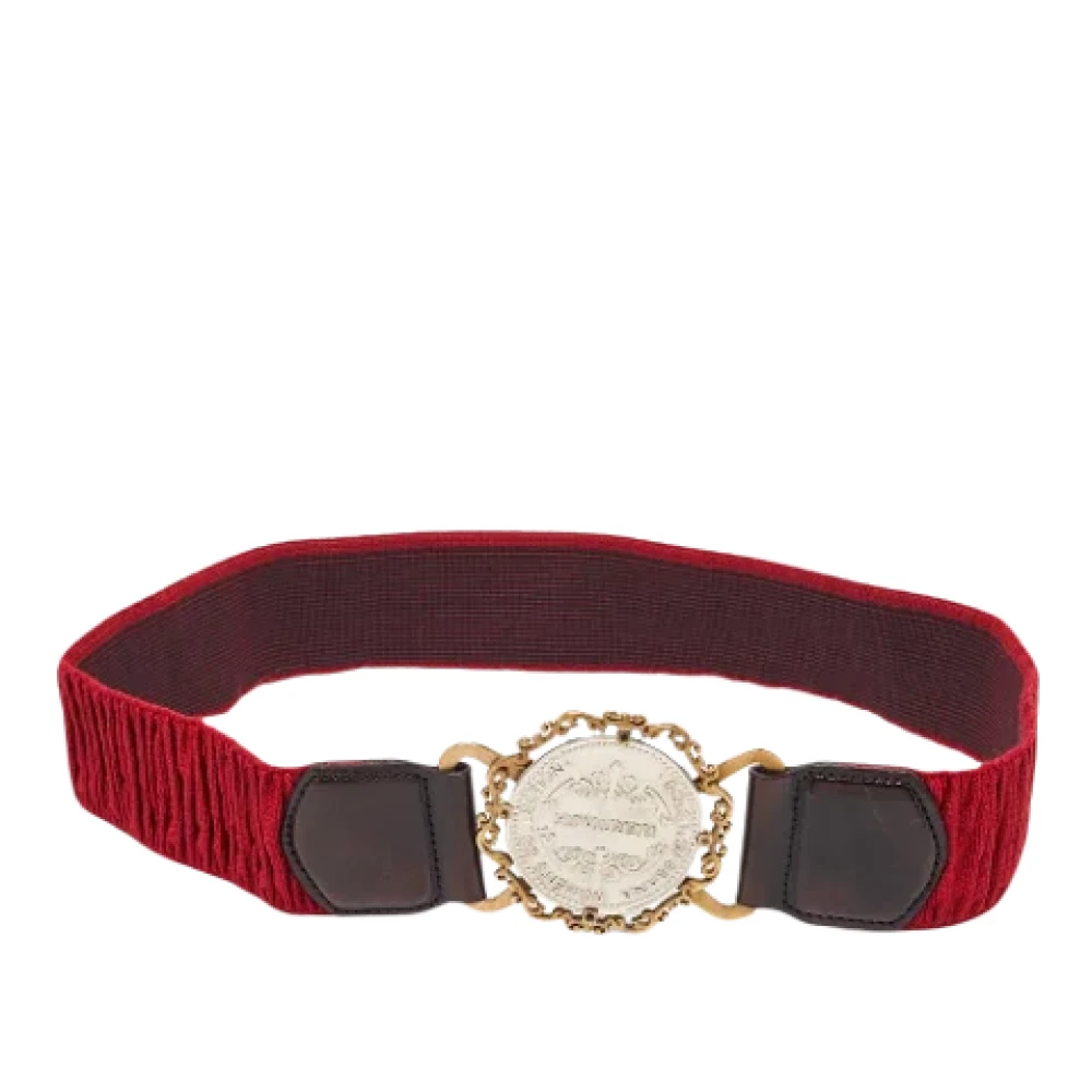 Dolce & Gabbana Pre-owned Fabric belts Red Dames