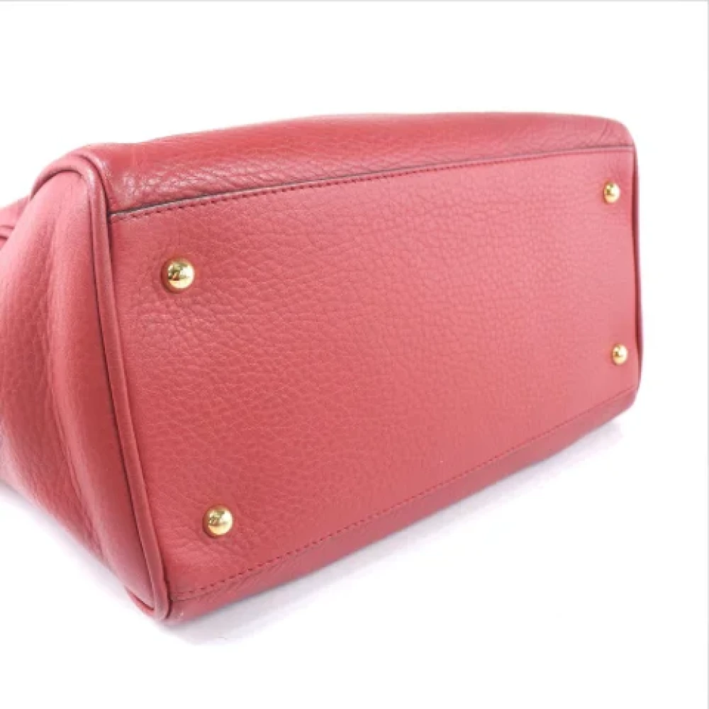 Loewe Pre-owned Leather shoulder-bags Red Dames