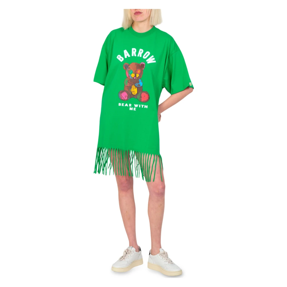 Barrow Gefranjerde Teddy Jurk Green Dames
