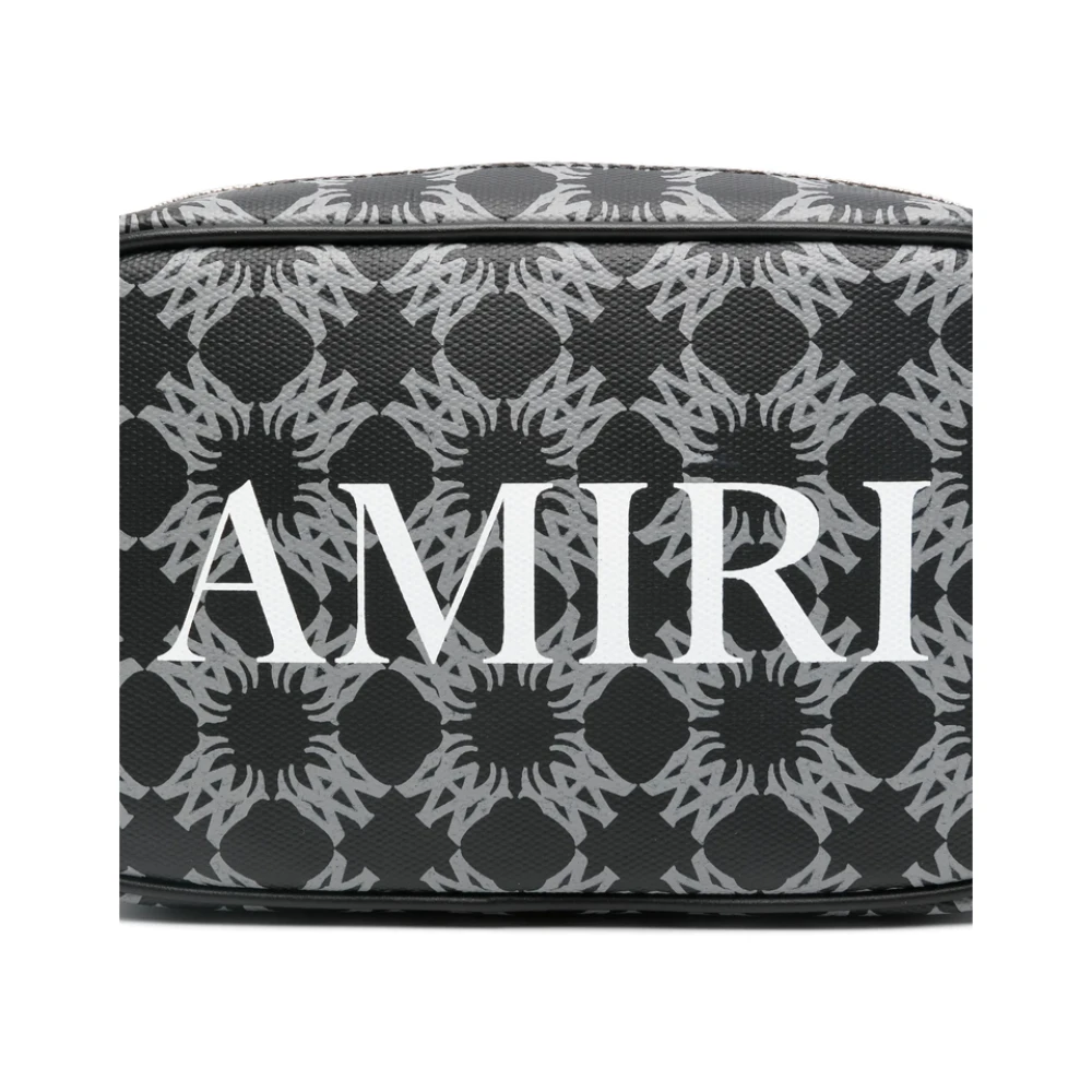 Amiri Zwarte Schoudertas met Logoprint Black Heren
