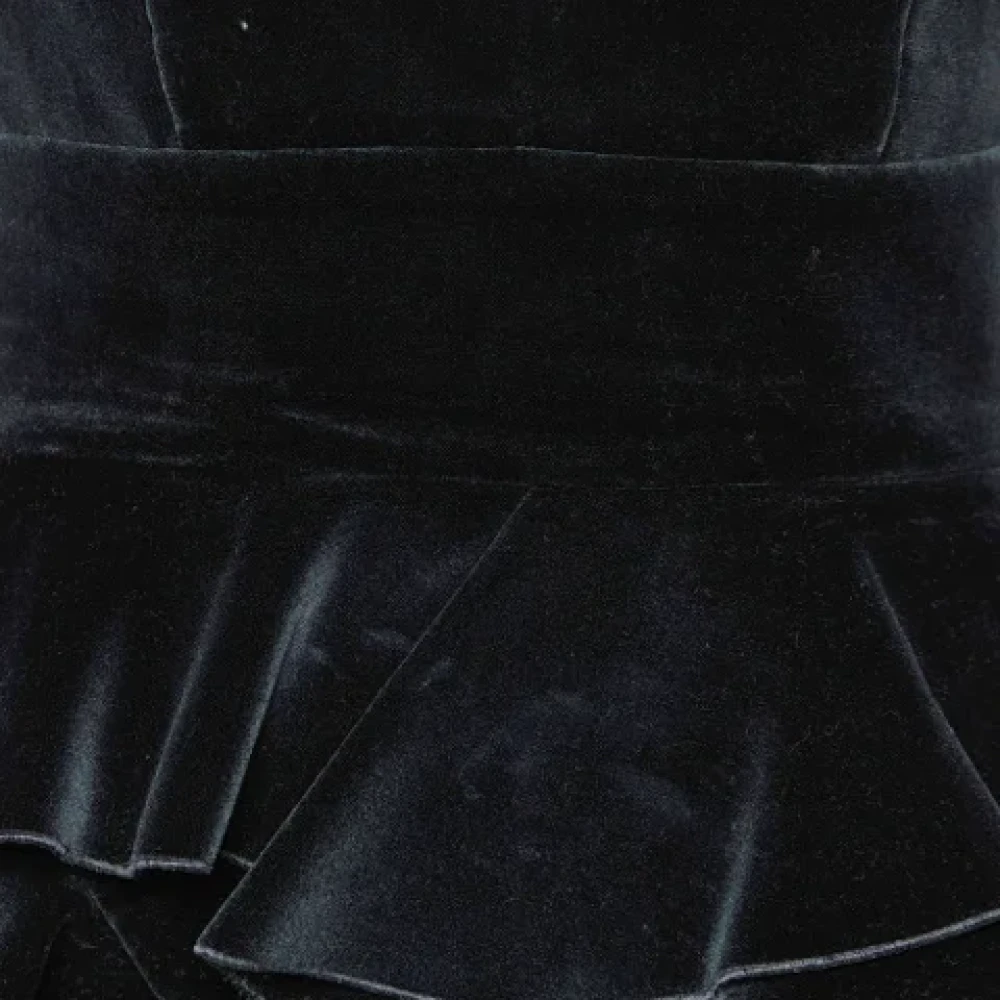 Balmain Pre-owned Velvet dresses Black Dames