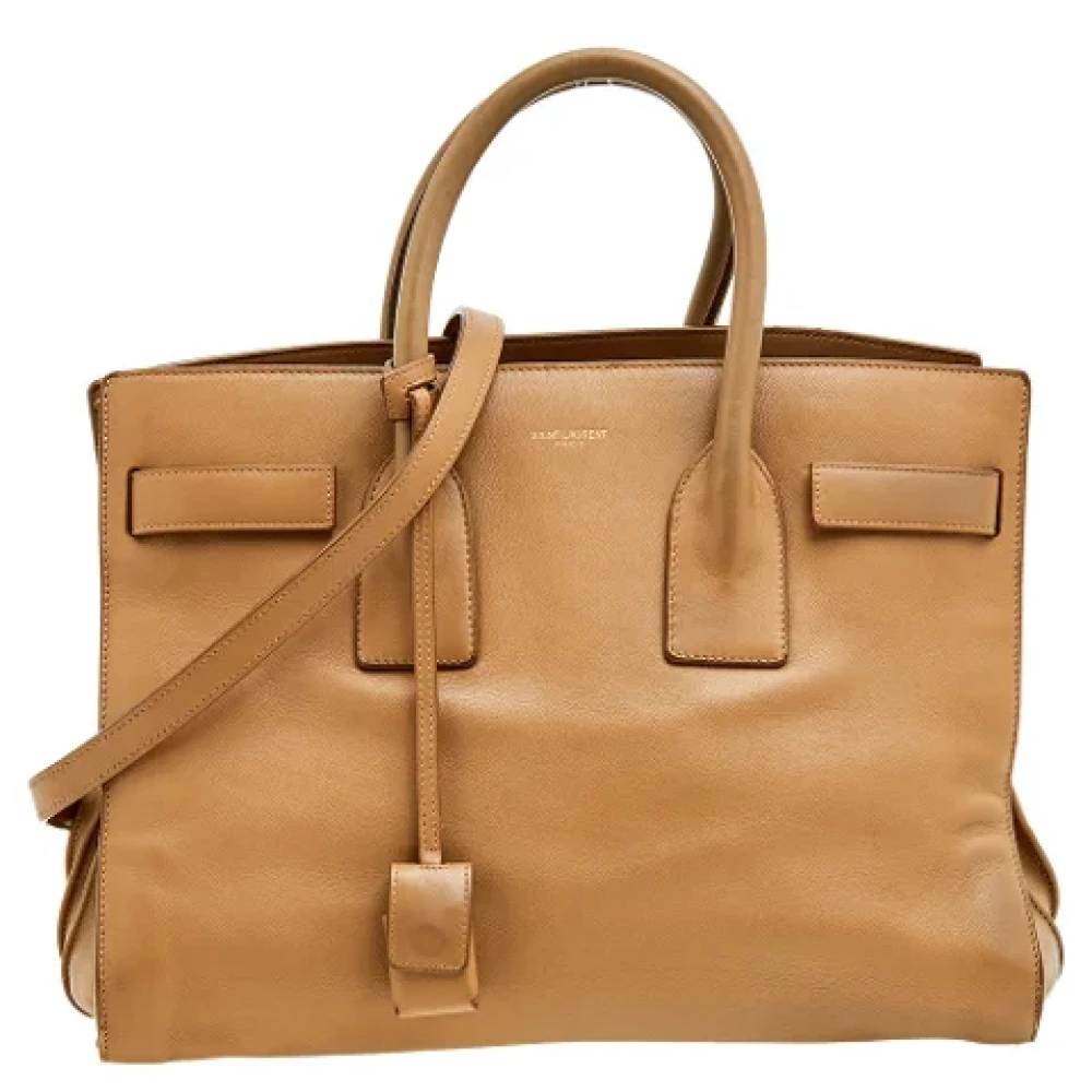 Pre-owned Beige skinn Yves Saint Laurent Day Bag