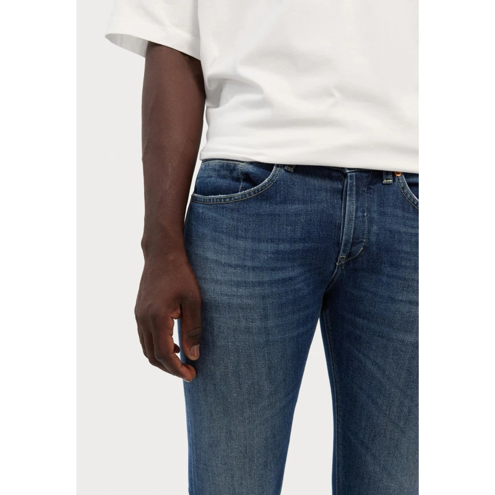 Dondup Slim Fit Blauwe Denim Jeans Blue Heren