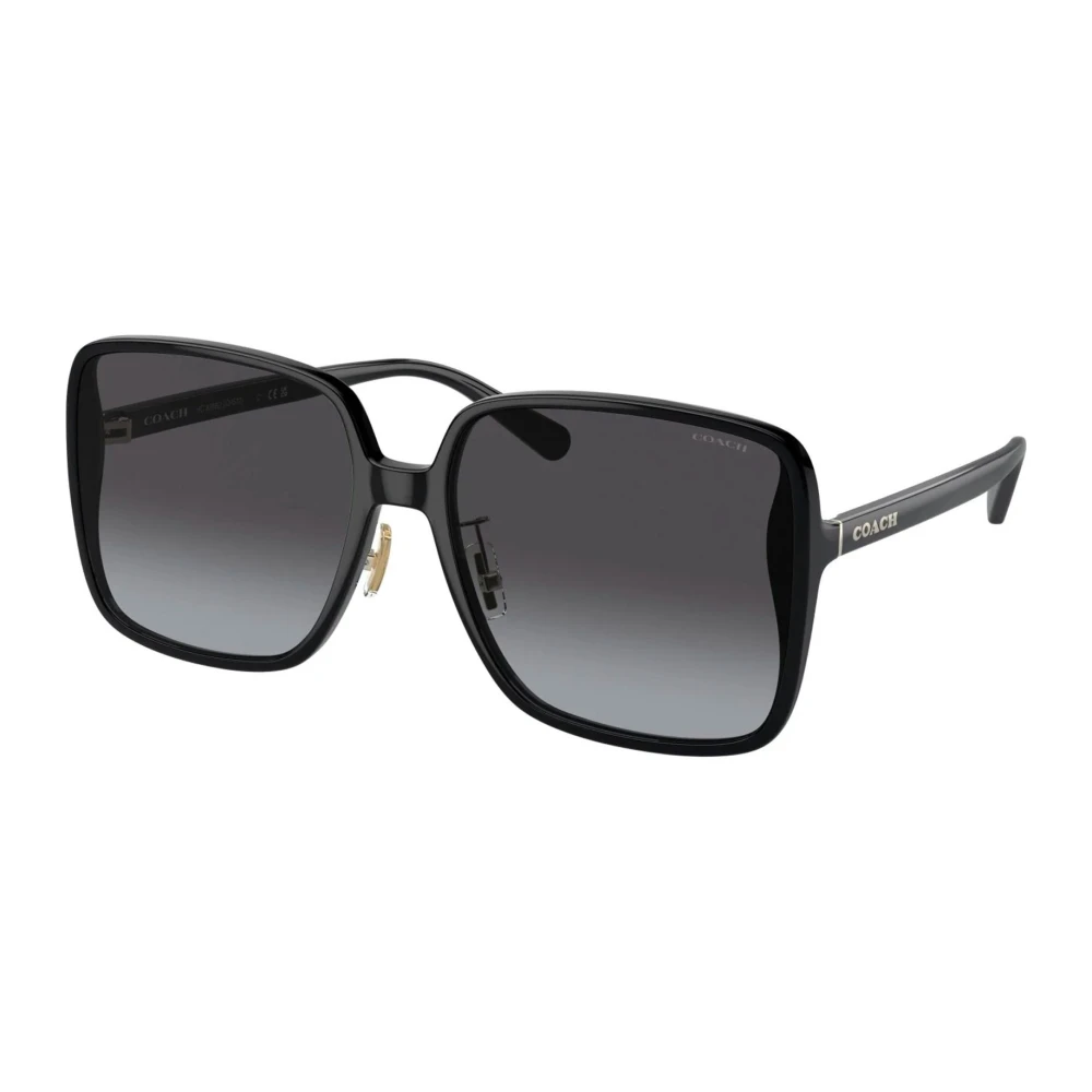 Coach Women's Black/Grey And Metal Sunglasses