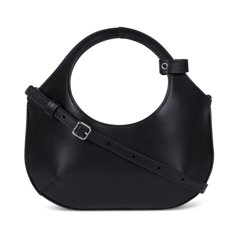 Courrèges Zwarte Mini Tote Tas met Zilveren Hardware Black Dames