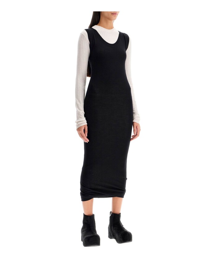 layered-knit-dress-with-contrasting-insert