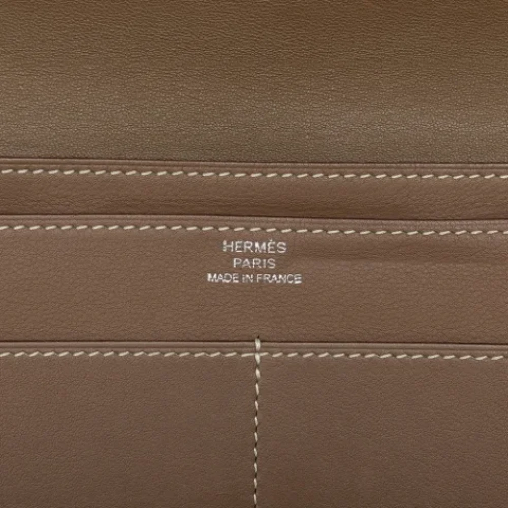 Hermès Vintage Pre-owned Canvas wallets Brown Dames