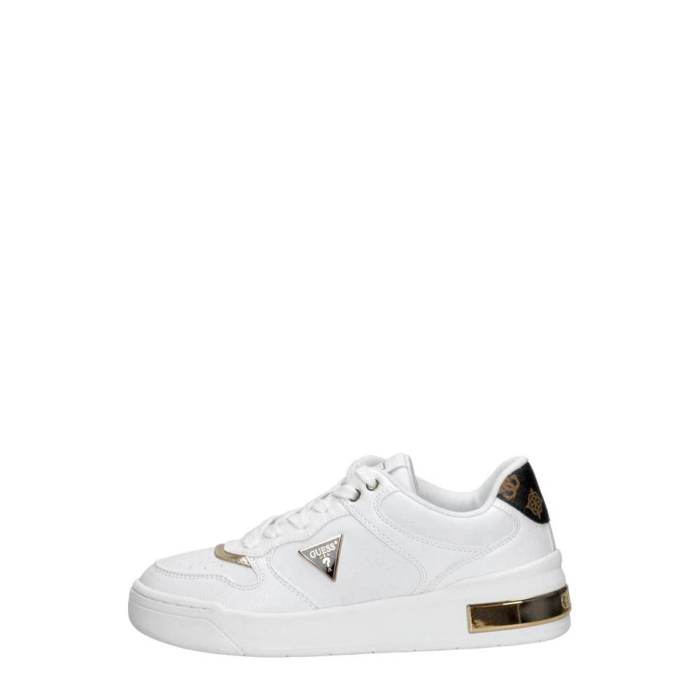 Guess Triangle Low-Top Sneakers Dames Schoenen Wit