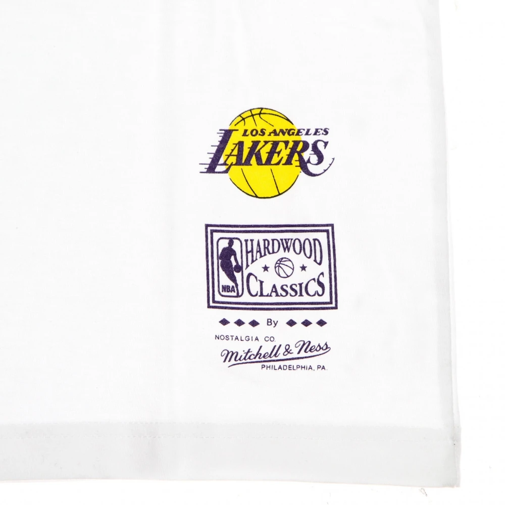 Mitchell & Ness NBA Block Tee Hardwood Classics White Heren