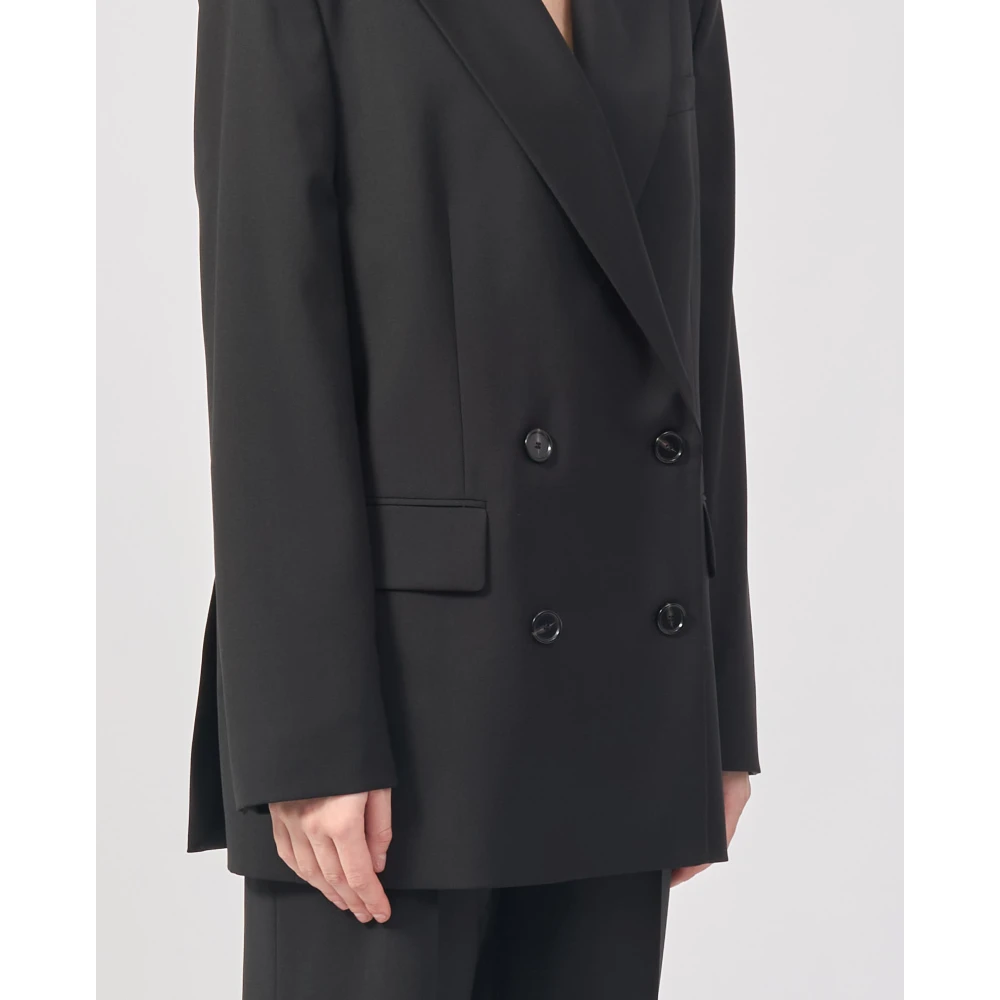 Hugo Boss Elegante dames double-breasted jas Black Dames